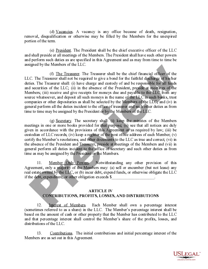 Get Limited Liability Company LLC Operating Agreement Preview Limited Liability Company LLC Operating Agreement