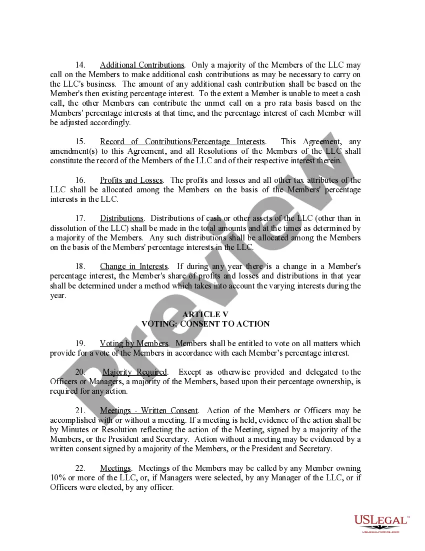 Get Limited Liability Company LLC Operating Agreement Preview Limited Liability Company LLC Operating Agreement