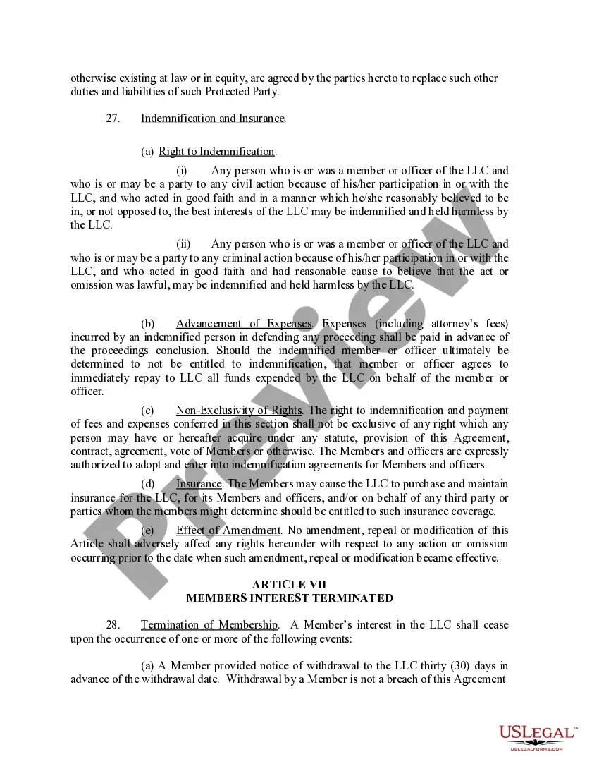 Get Limited Liability Company LLC Operating Agreement Preview Limited Liability Company LLC Operating Agreement