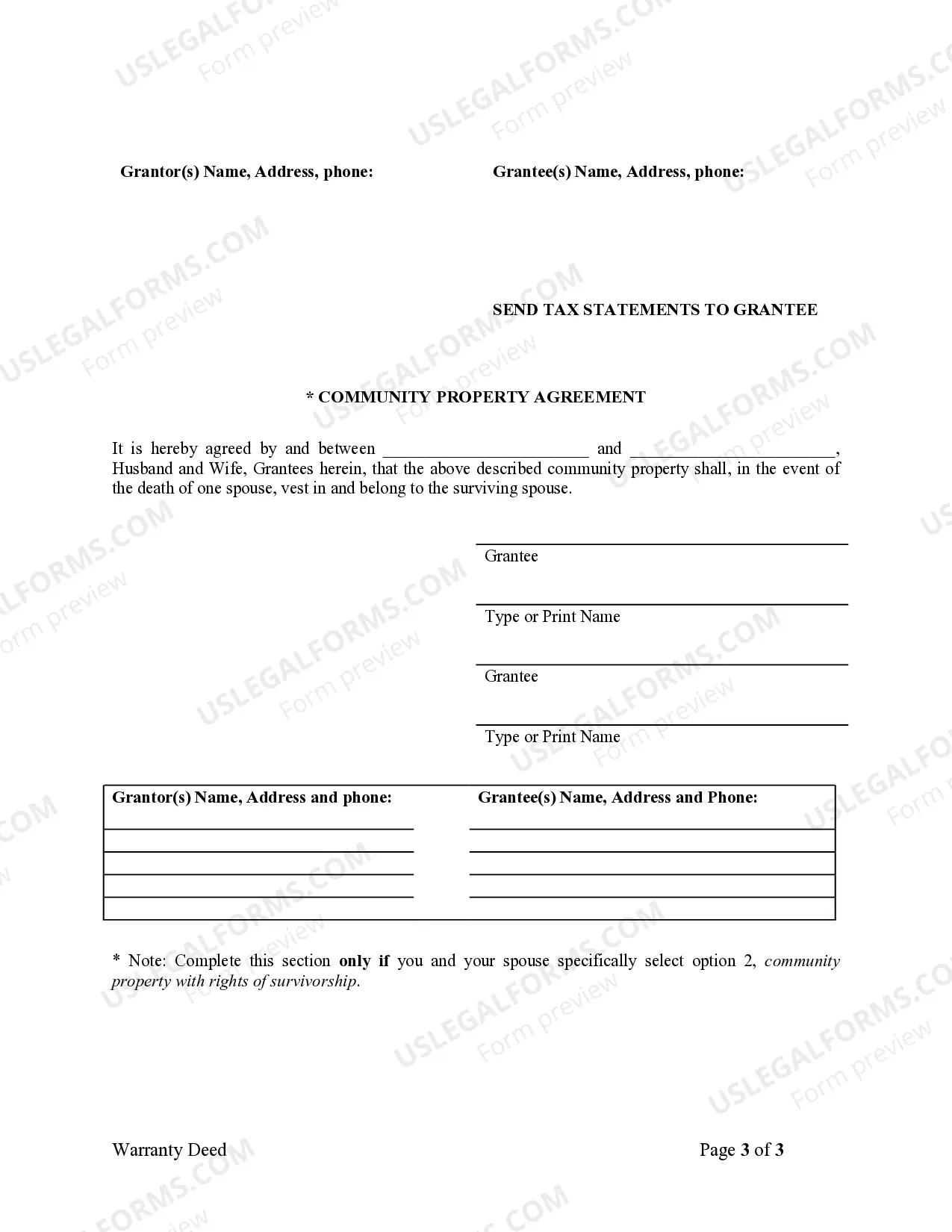 Preview Warranty Deed from Corporation to Husband and Wife