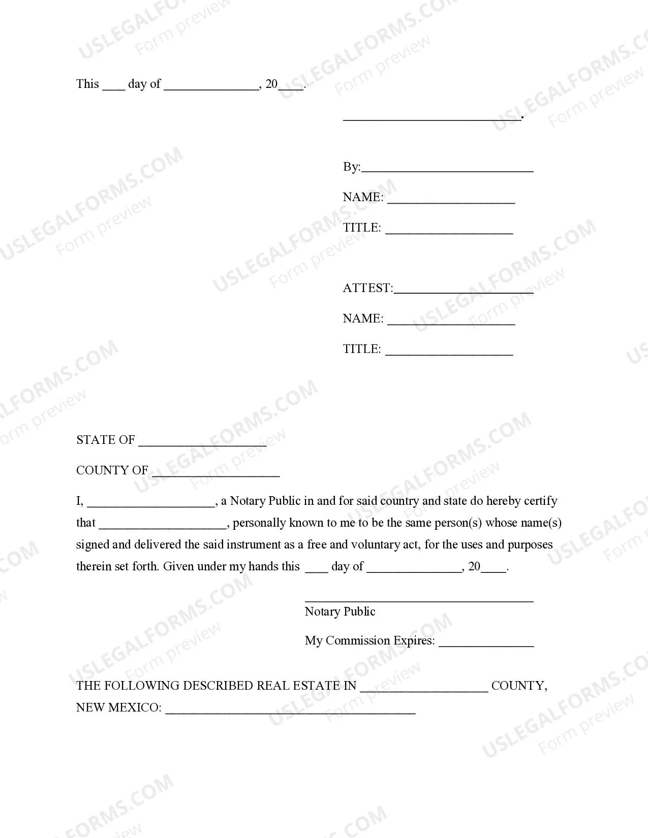 Preview Consent of Subordinate Mortgage Holder