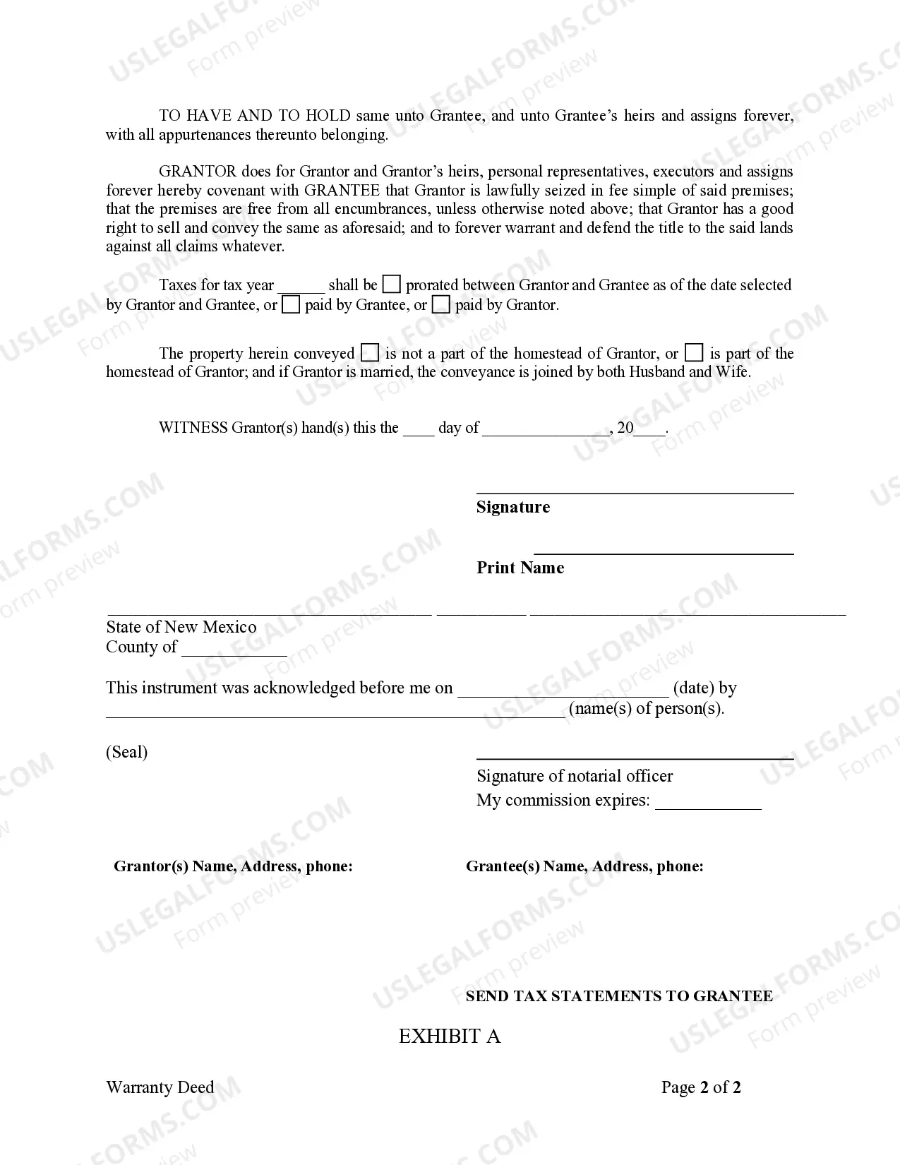 Preview Warranty Deed from Individual to a Trust