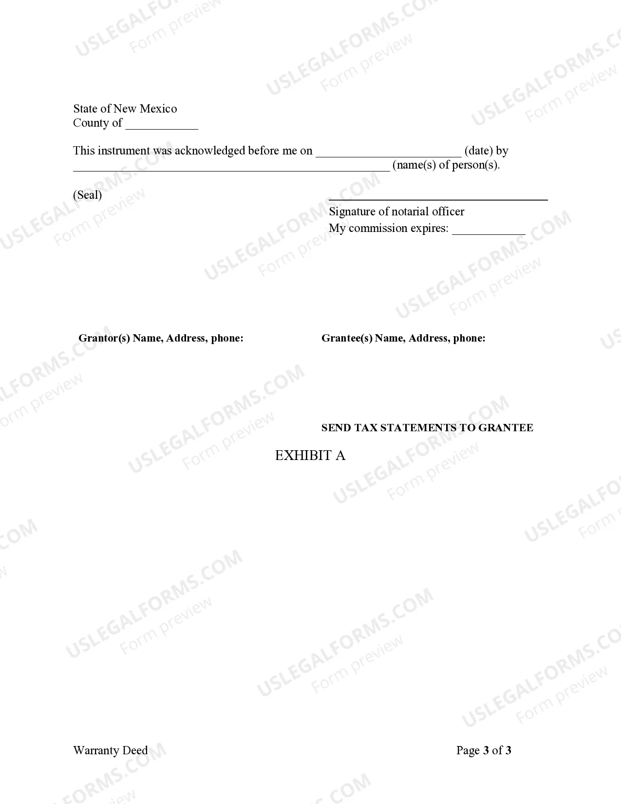 Preview Warranty Deed from Husband and Wife to a Trust