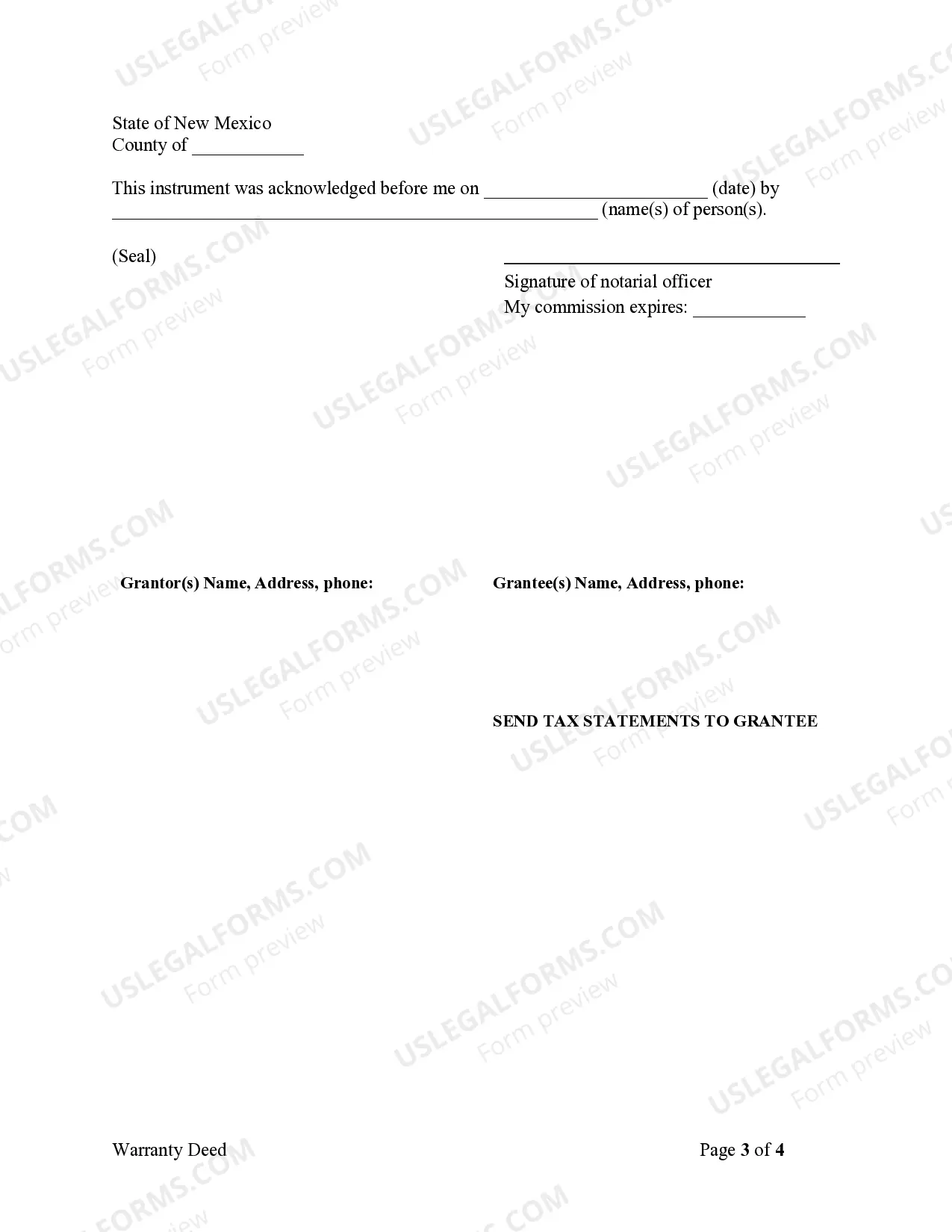 Preview Warranty Deed from Husband and Wife to Husband and Wife