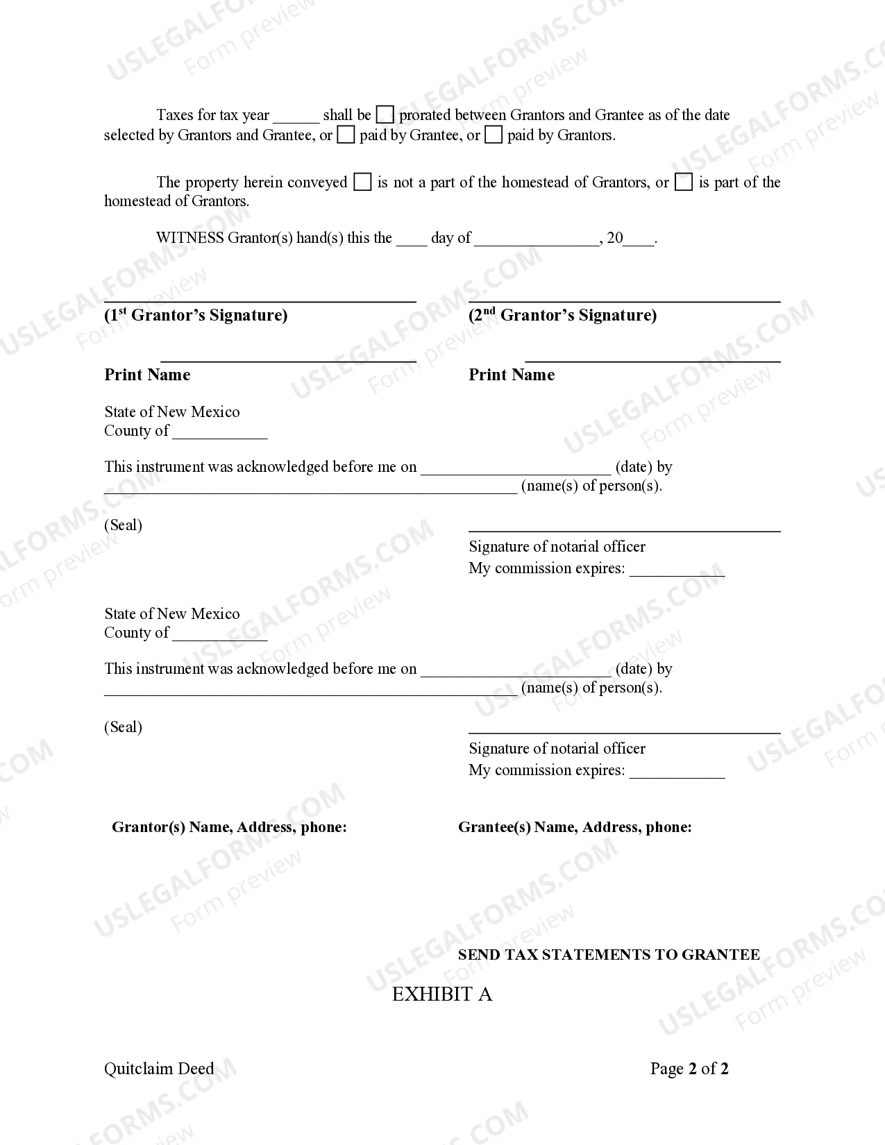 Preview Quitclaim Deed from Husband and Wife to an Individual