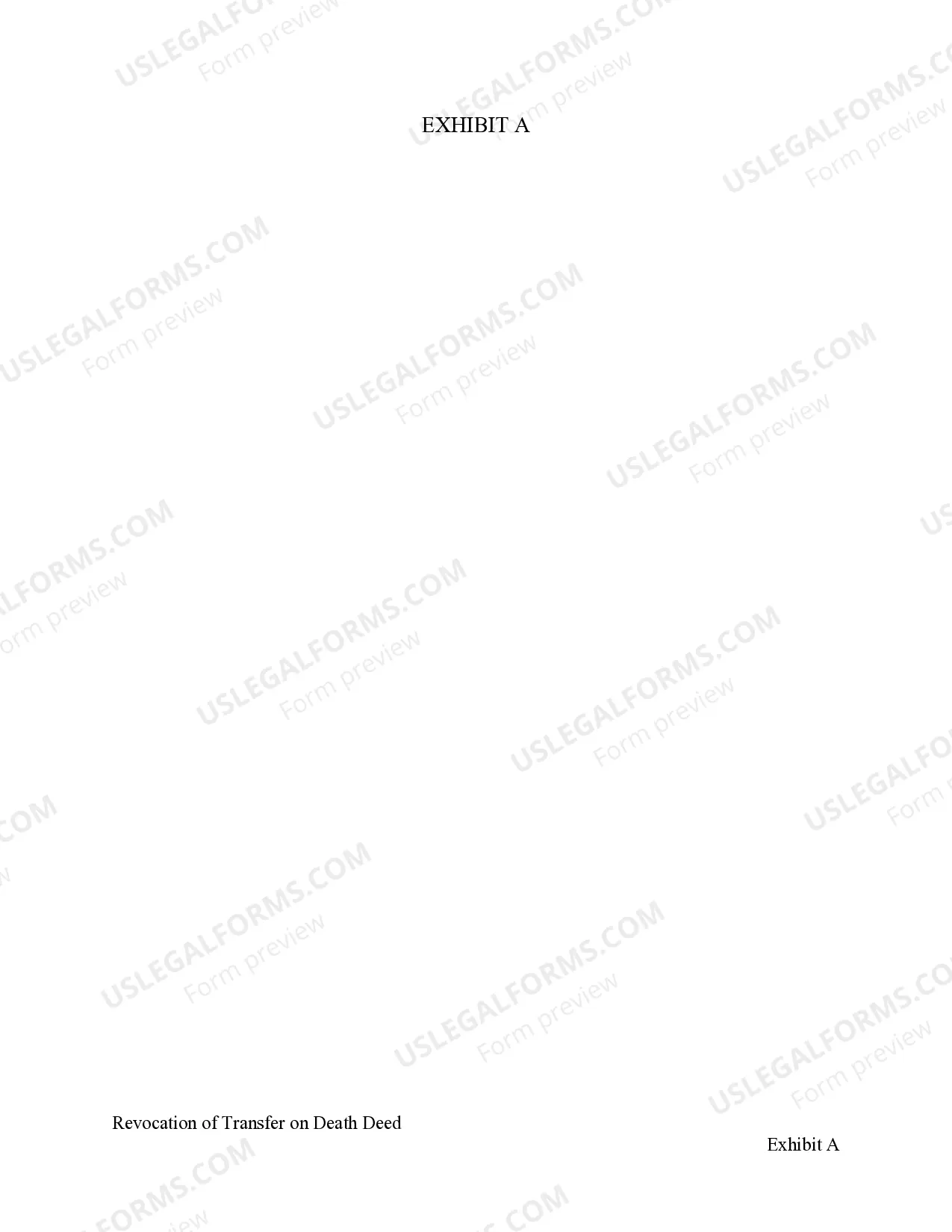 Preview Revocation of Transfer on Death Deed or TOD - Beneficiary Deed for Individual to Individual