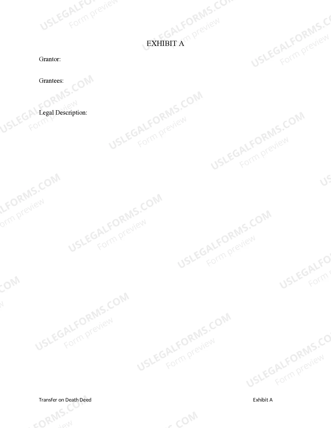 Preview Transfer on Death Deed - Individual to Two Individuals Without Successor Beneficiaries