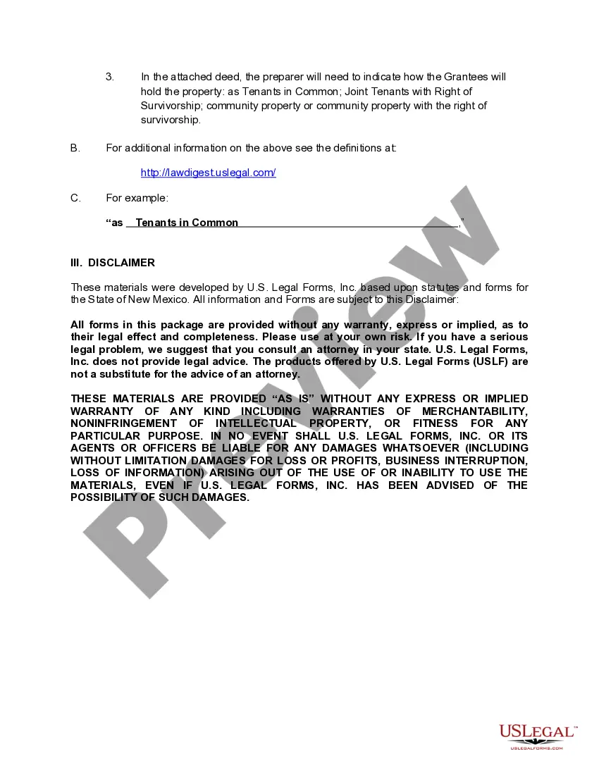 Preview Deed of Distribution - Personal Representative to Two Individuals