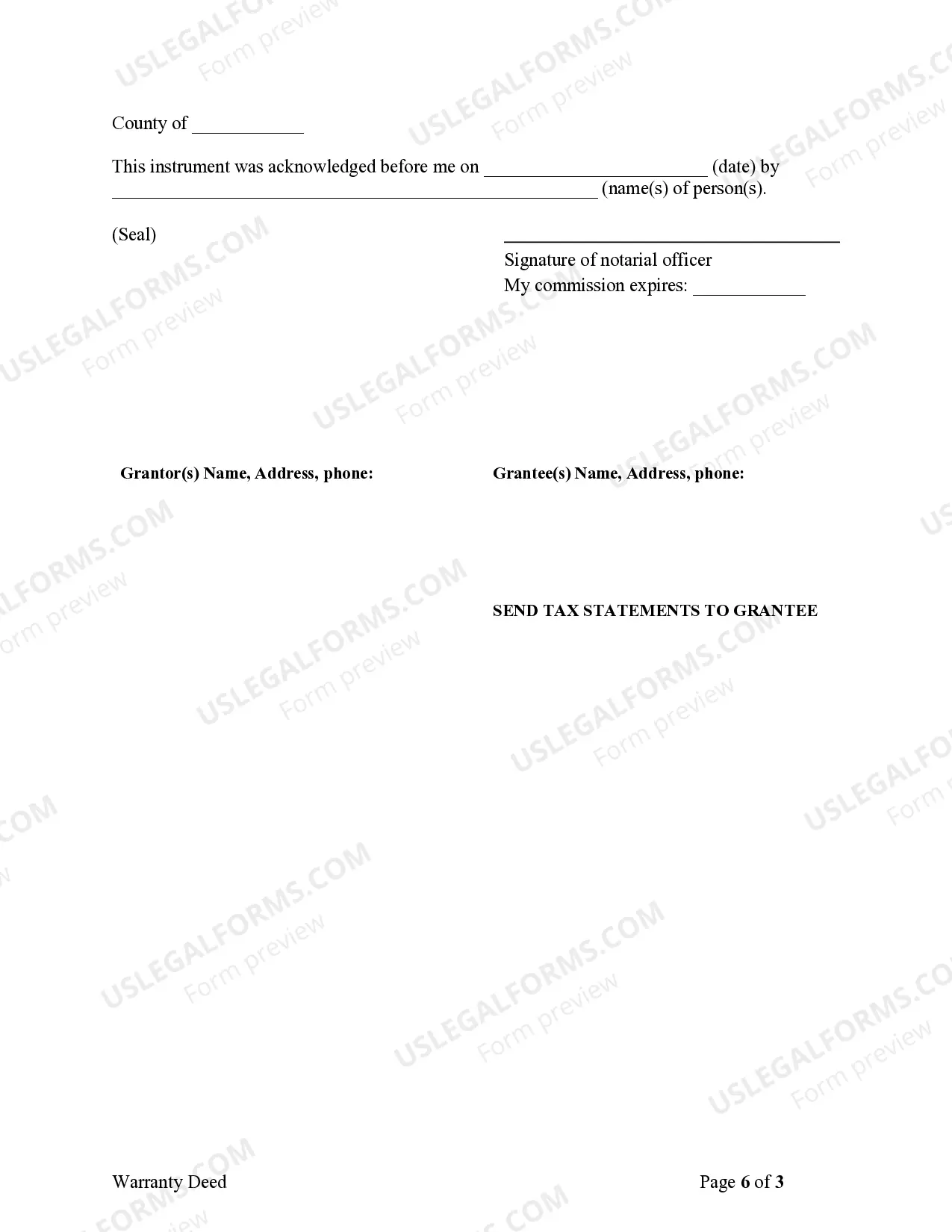 Preview Warranty Deed to Child Reserving a Life Estate in the Parents