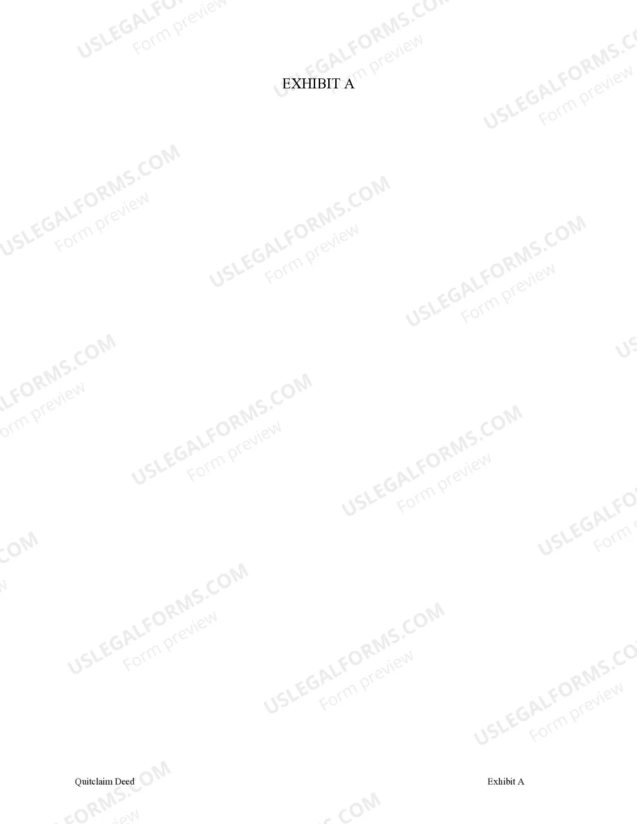 Preview Quitclaim Deed - Individual to Four Individuals