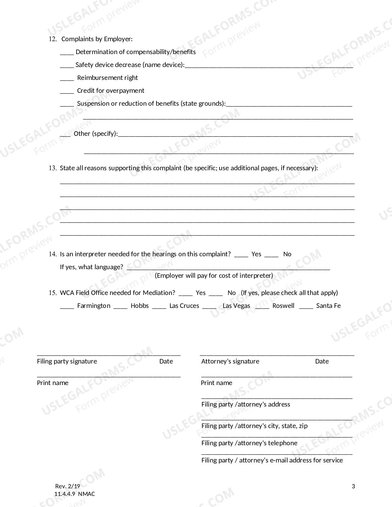 Preview Summons For Workers Compensation Complaint