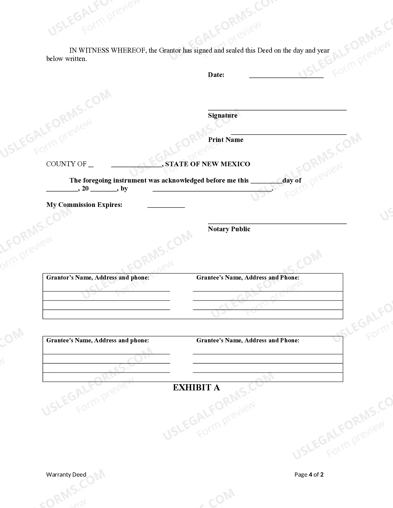 Preview Warranty Deed - Individual to Three Individuals