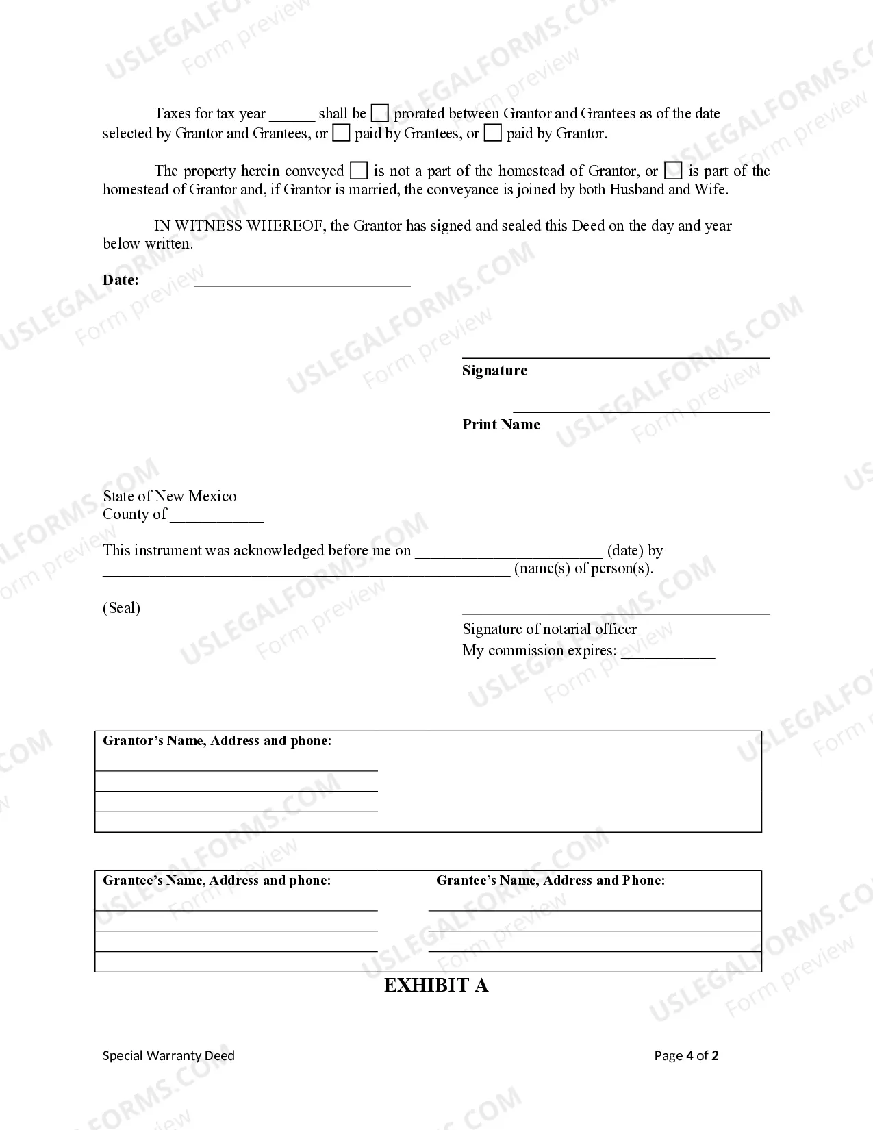 Preview Special Warranty Deed - Individual to Two Individuals
