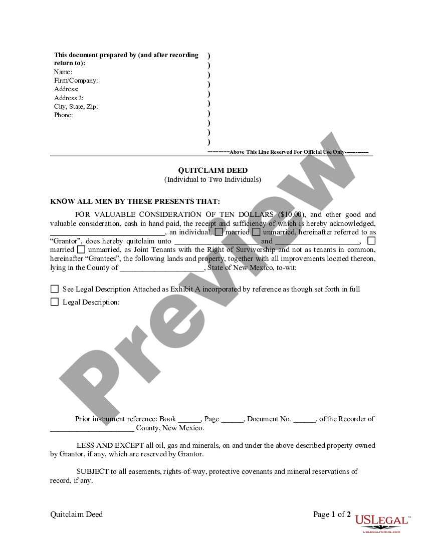 Deed Joint Tenancy Sample For Right Of Survivorship | US Legal Forms