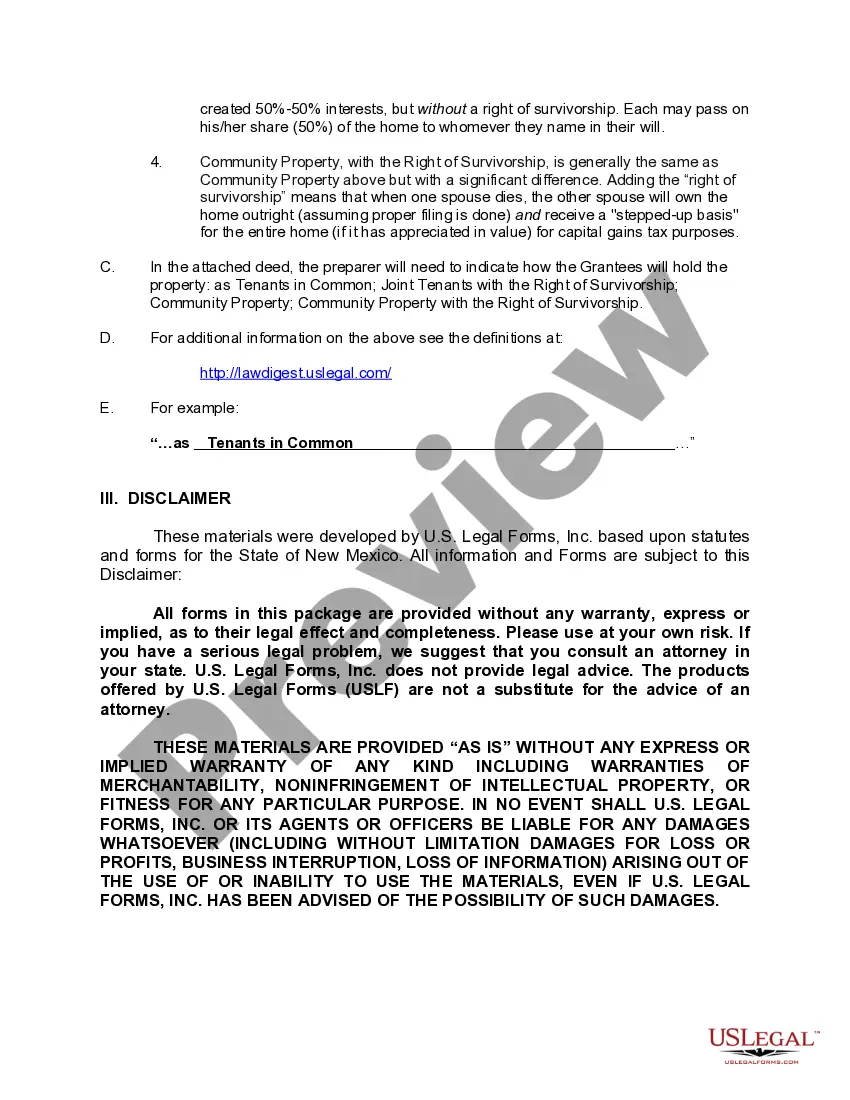 Preview Enhanced Life Estate or Lady Bird Warranty Deed from an Individual to Two Individuals