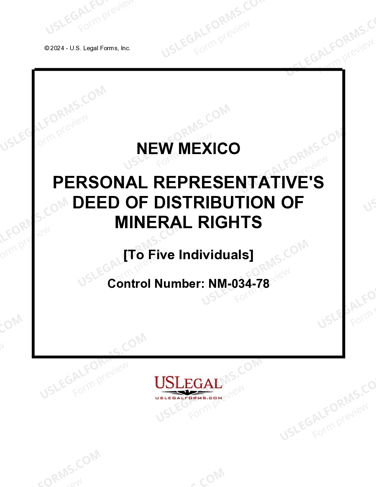Albuquerque New Mexico Personal Representative's Deed of Distribution