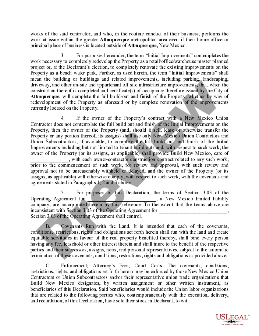 Get Declaration of Covenants and Restrictions Preview Declaration of Covenants and Restrictions