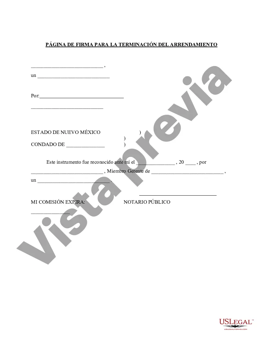 Preview Rescisión del contrato de arrendamiento