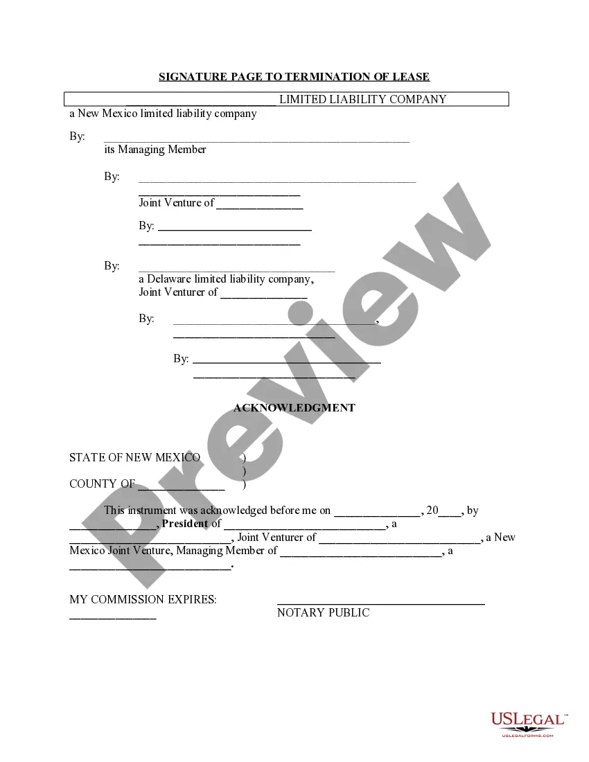 Preview Termination of Lease