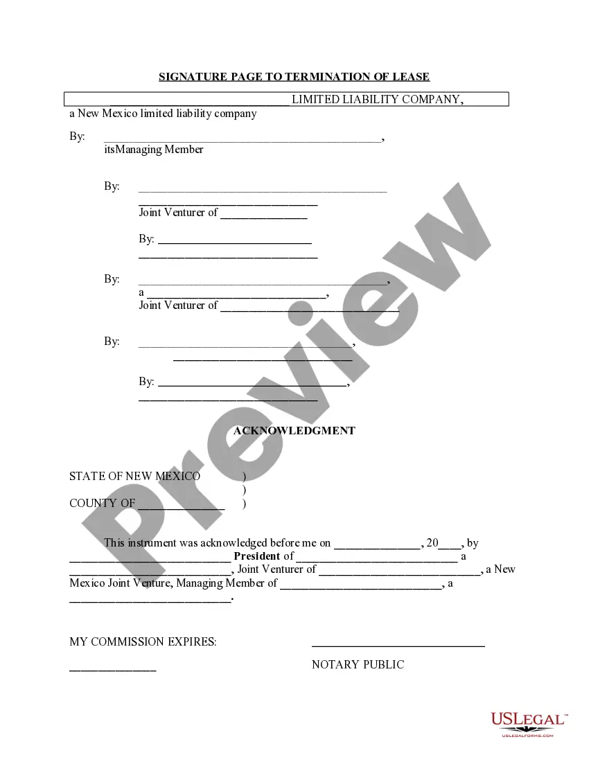 Preview Termination of Lease