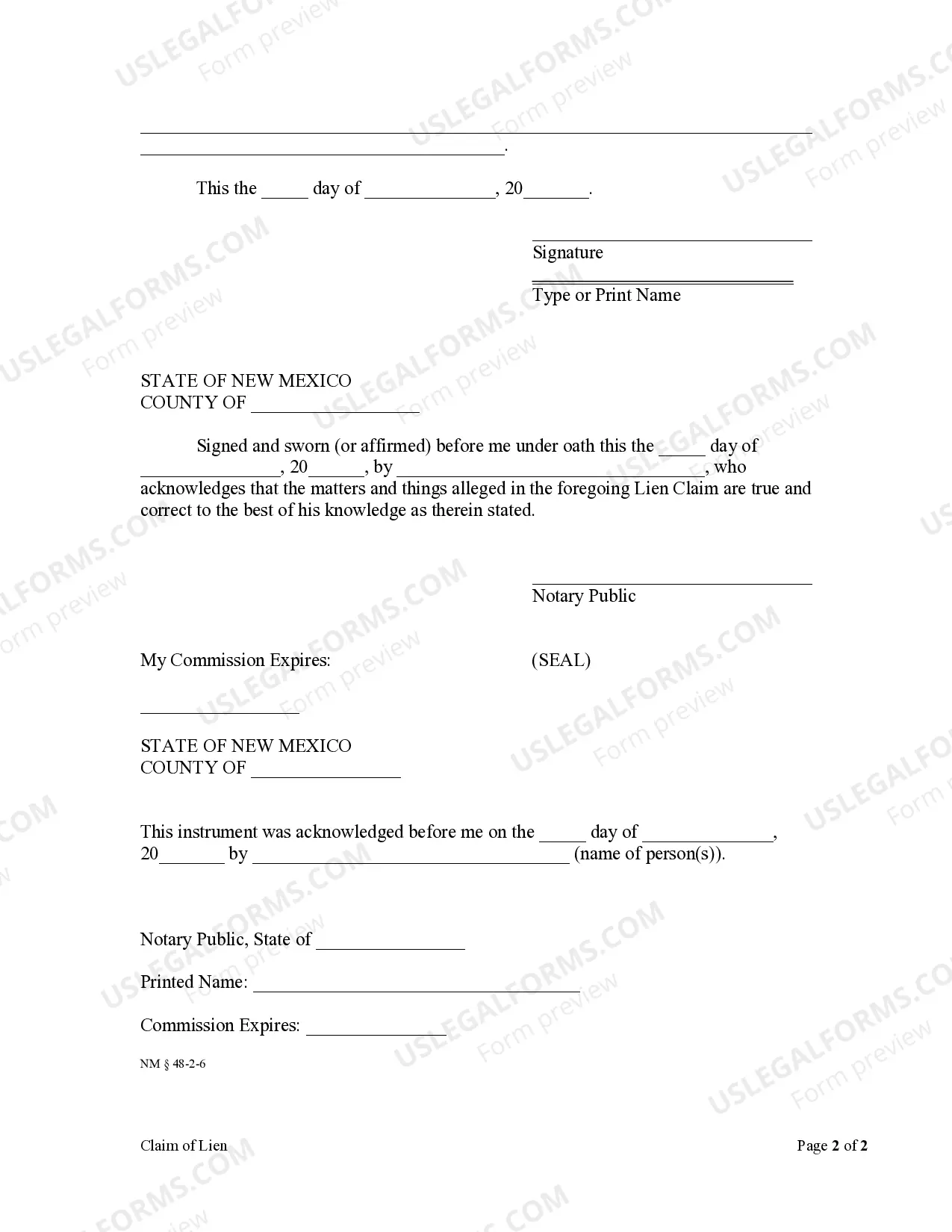 Preview Claim of Lien by Individual