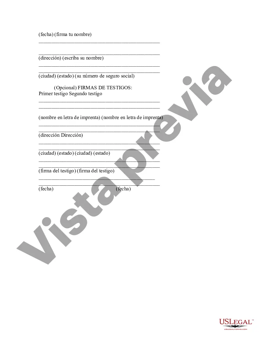 Preview Poder notarial - Directiva de atención médica