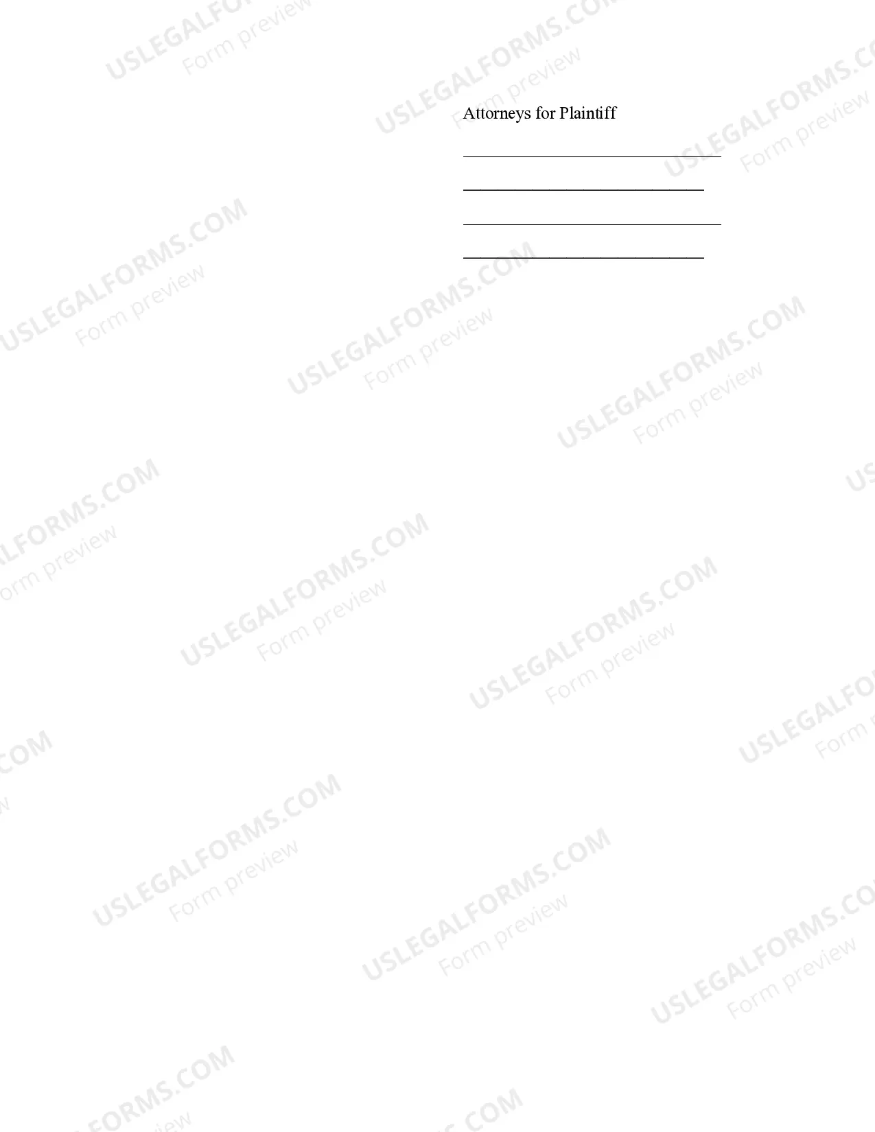 Preview Complaint for Foreclosure