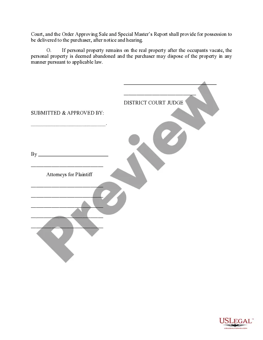 Get In Rem Default Judgment for Foreclosure and Order of Sale Preview In Rem Default Judgment for Foreclosure and Order of Sale