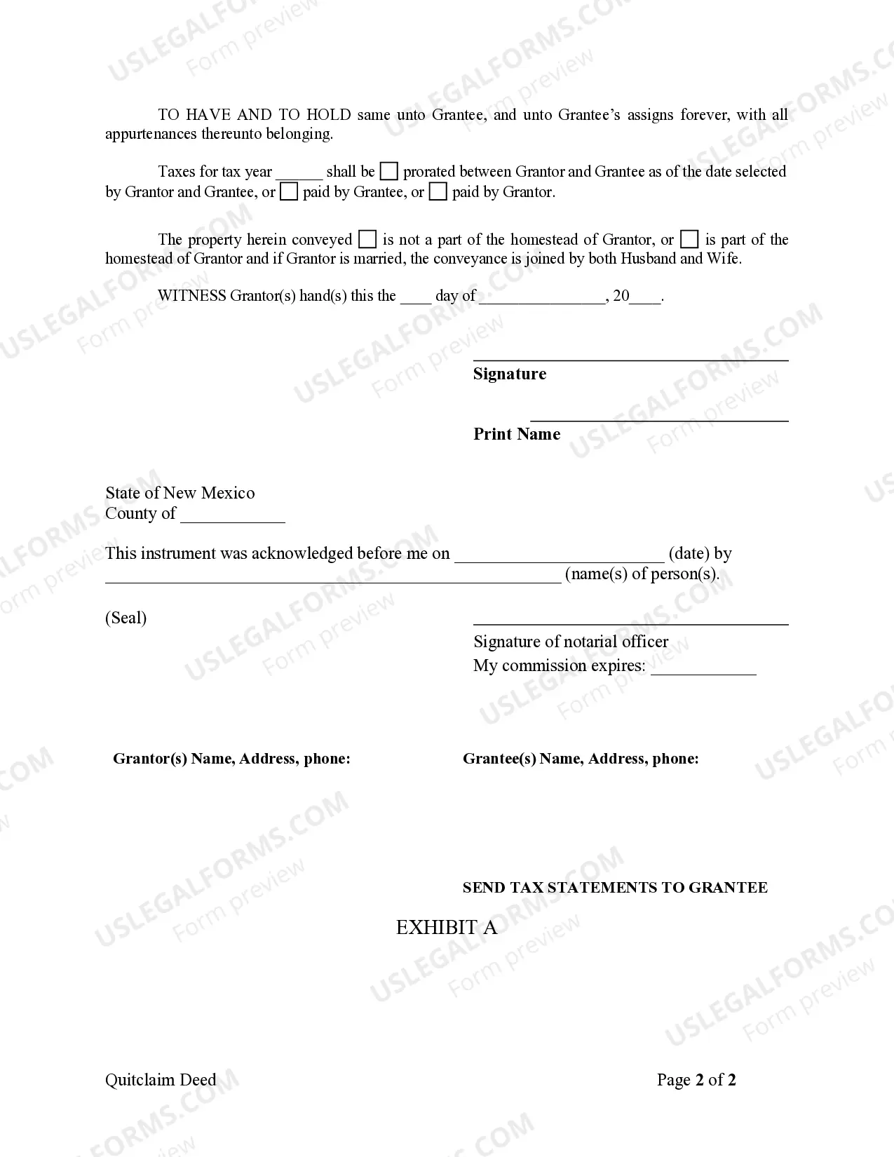 Preview Quitclaim Deed from Individual to Corporation