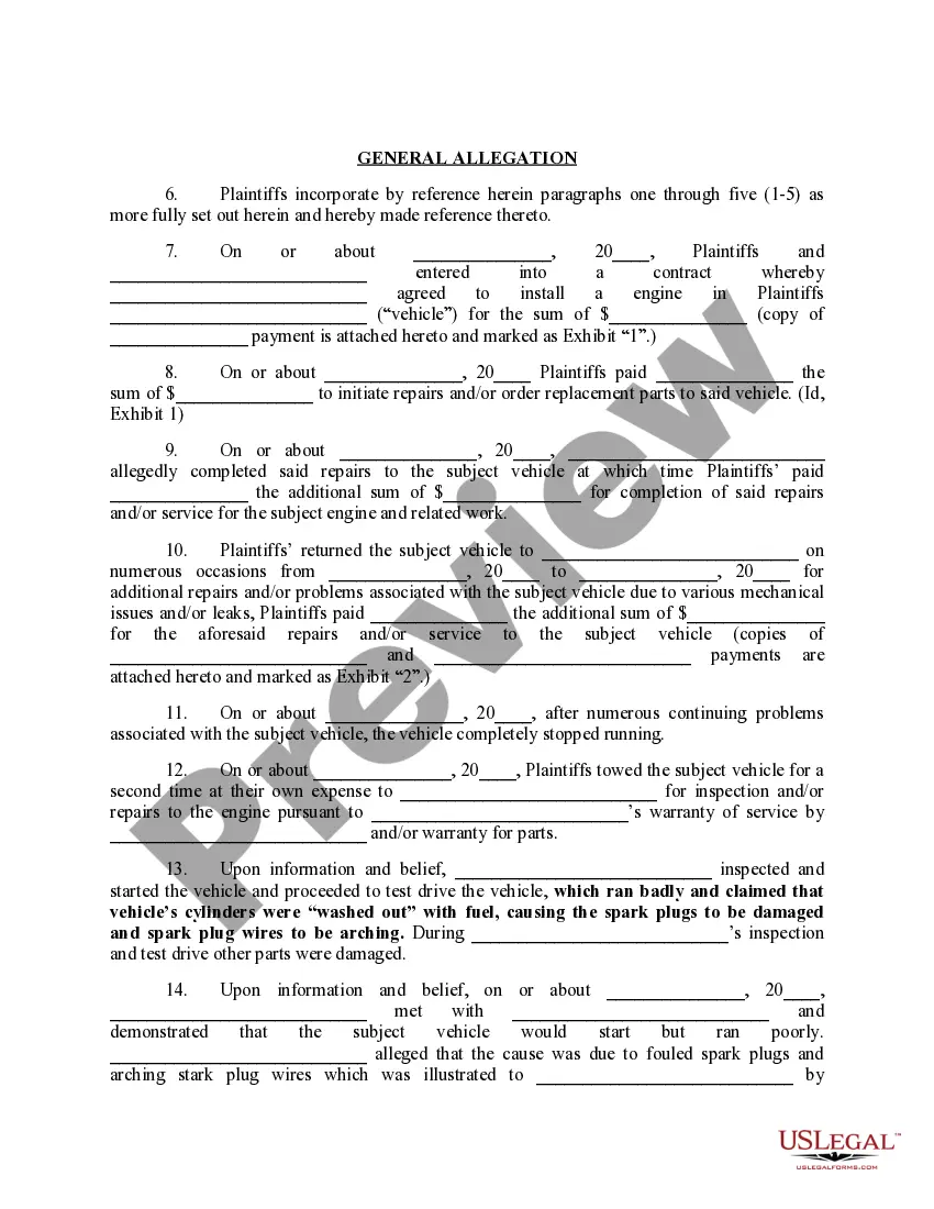 Get Complaint for Damages and Injunctive Relief Preview Complaint for Damages and Injunctive Relief