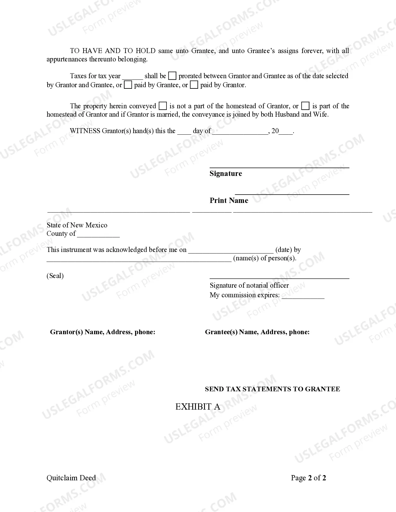 Preview Quitclaim Deed from Individual to LLC