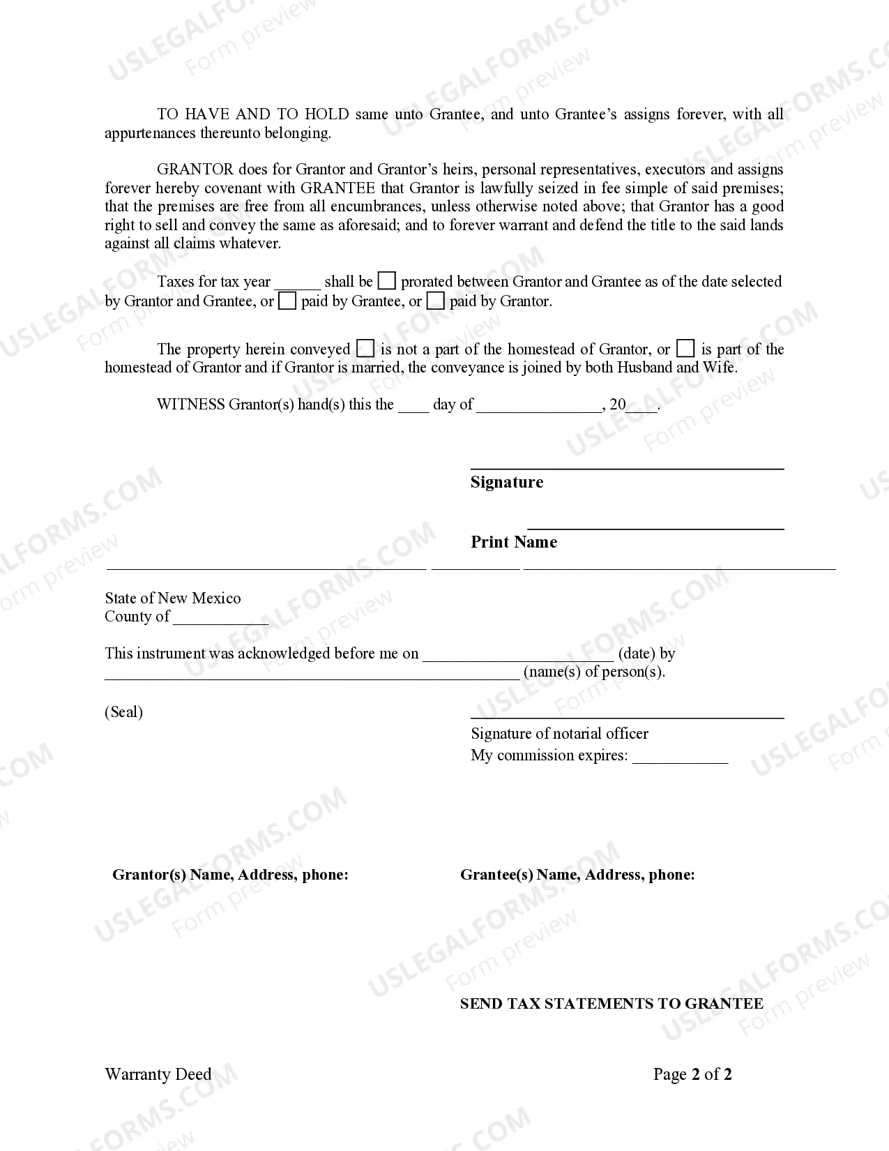 Preview Warranty Deed from Individual to LLC