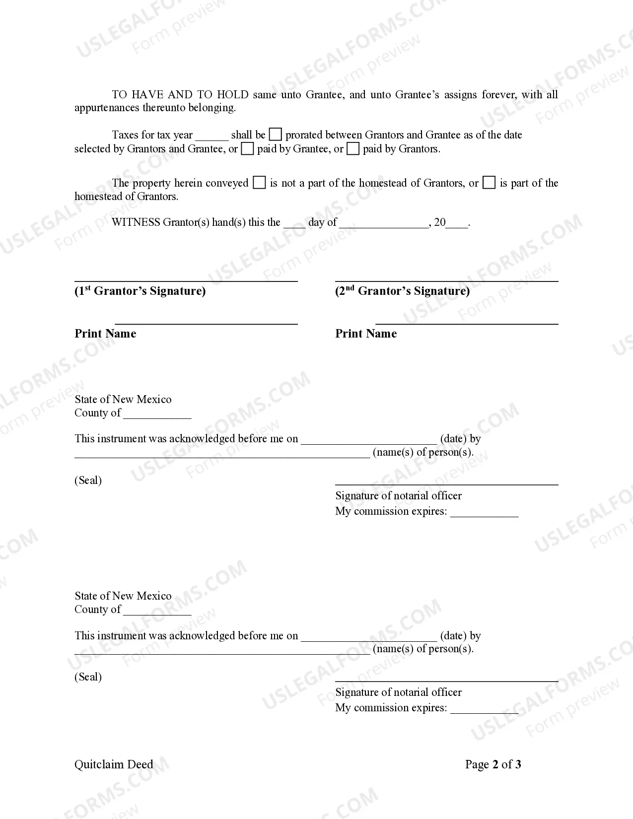 Preview Quitclaim Deed from Husband and Wife to LLC