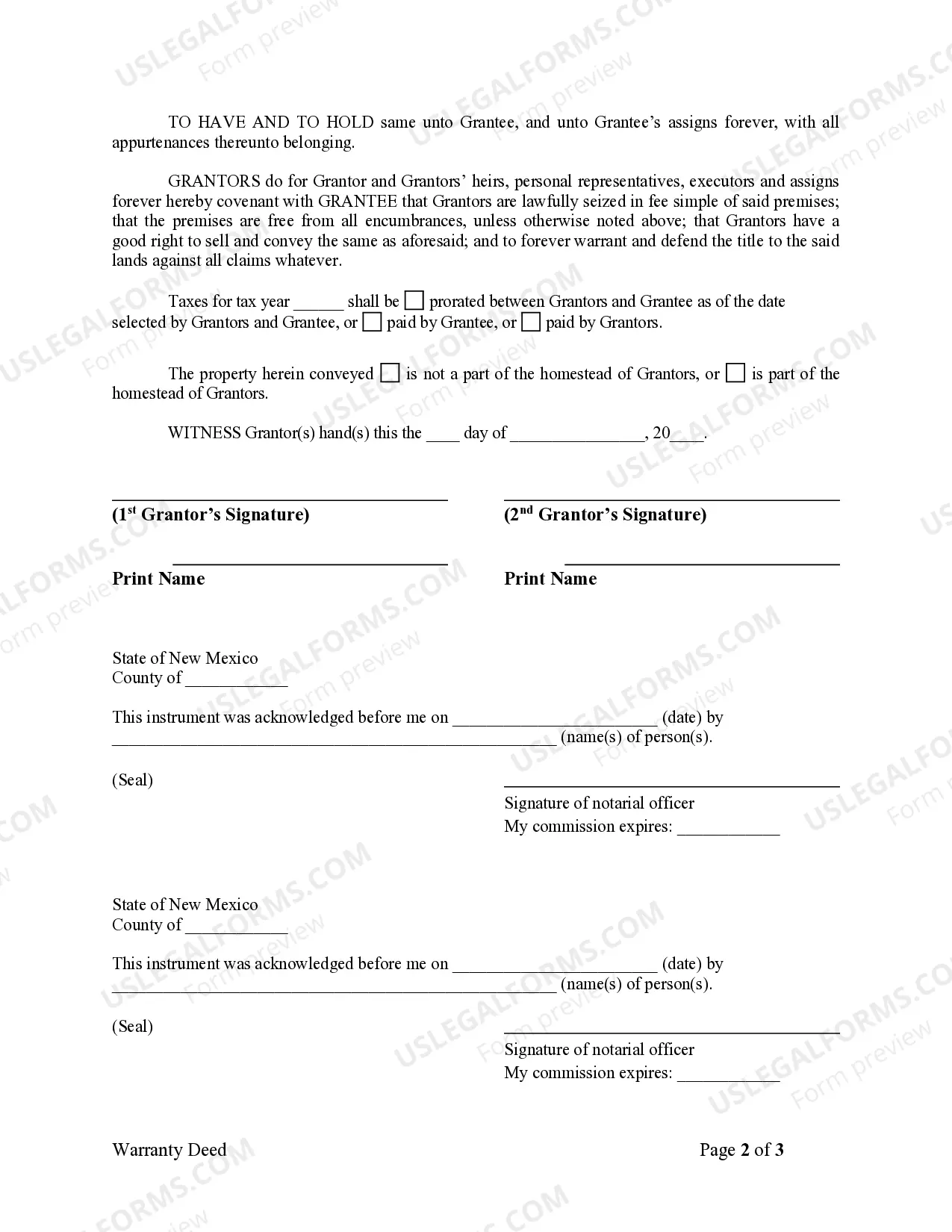 Preview Warranty Deed from Husband and Wife to LLC