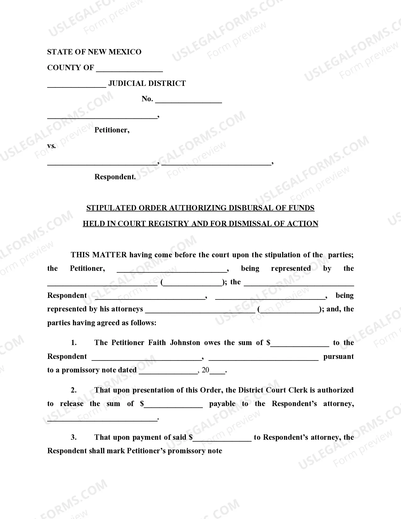 Preview Order Releasing Claim of Lien