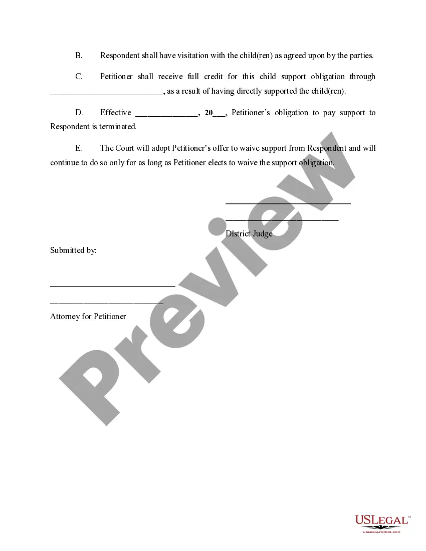 Get Order Modifying Custody, Visitation and Support Preview Order Modifying Custody, Visitation and Support
