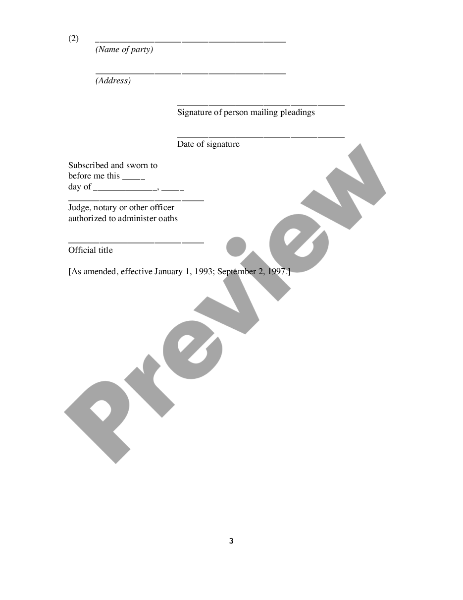 form Notice and Acknowledgment of Receipt of Summons and Complaint preview