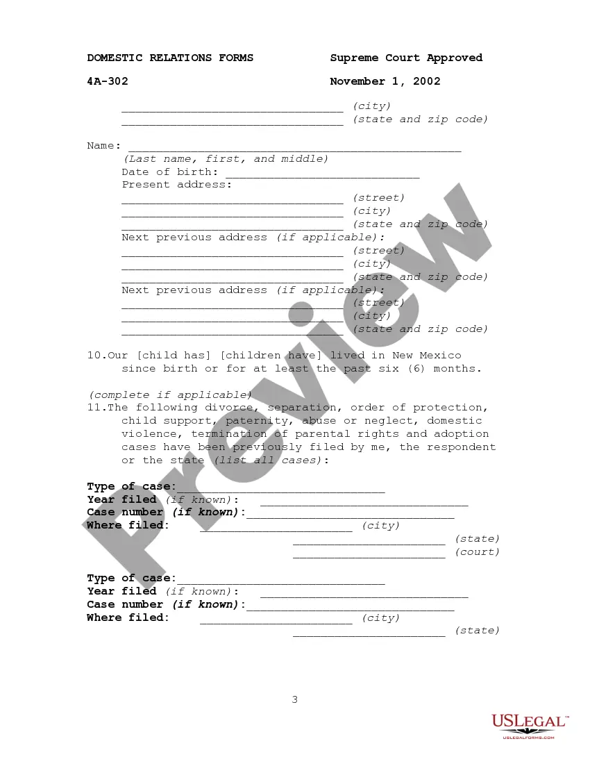 Preview Custody Plan and Order