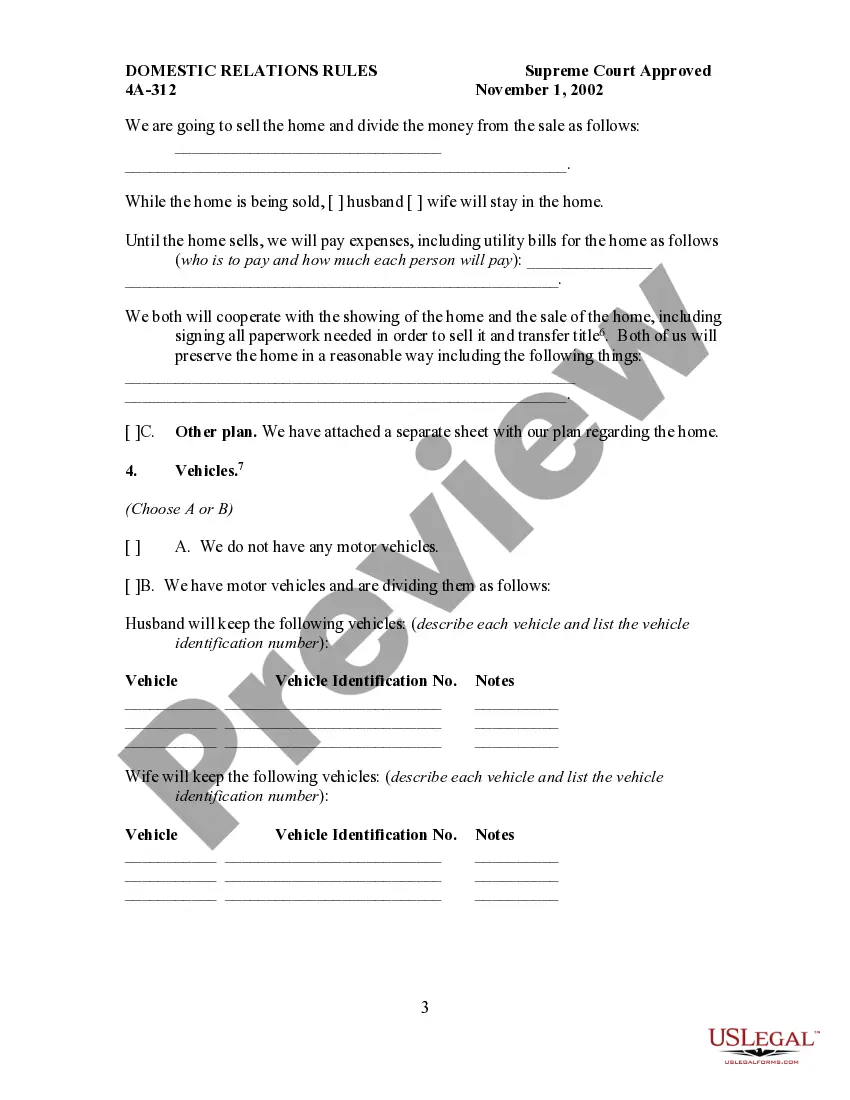 Preview Certificate as to the State of the Record - Domestic Relations Actions