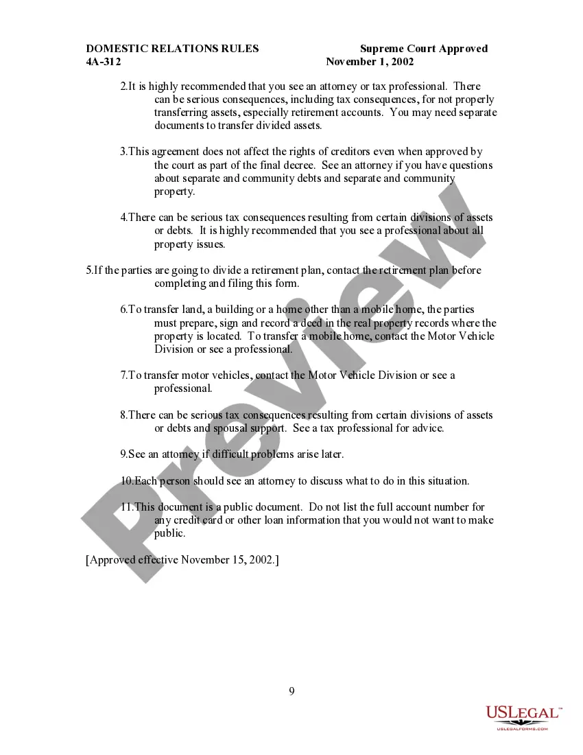 Preview Certificate as to the State of the Record - Domestic Relations Actions