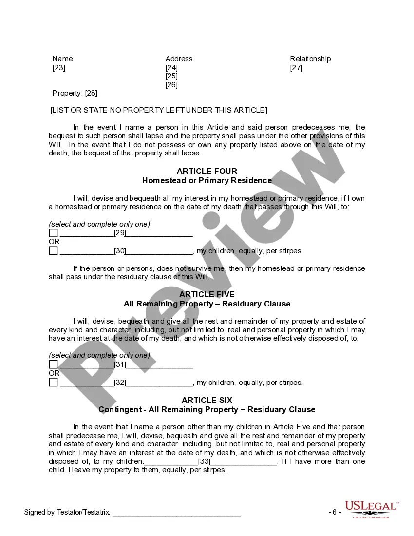 Preview Mutual Wills Package of Last Wills and Testaments for Man and Woman living together not Married with Adult Children