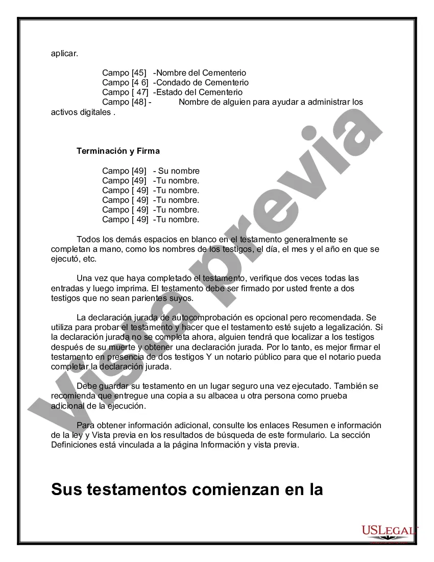 Preview Testamentos Mutuos o Últimas Voluntades y Testamentos para Personas Solteras que conviven con Hijos Menores