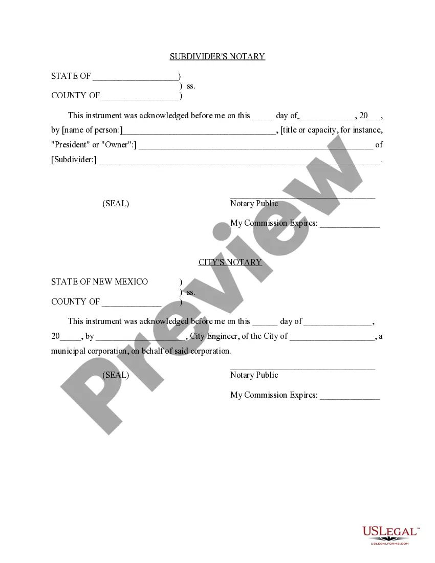 Preview Agreement to Construct Public or Private Subdivision Improvements
