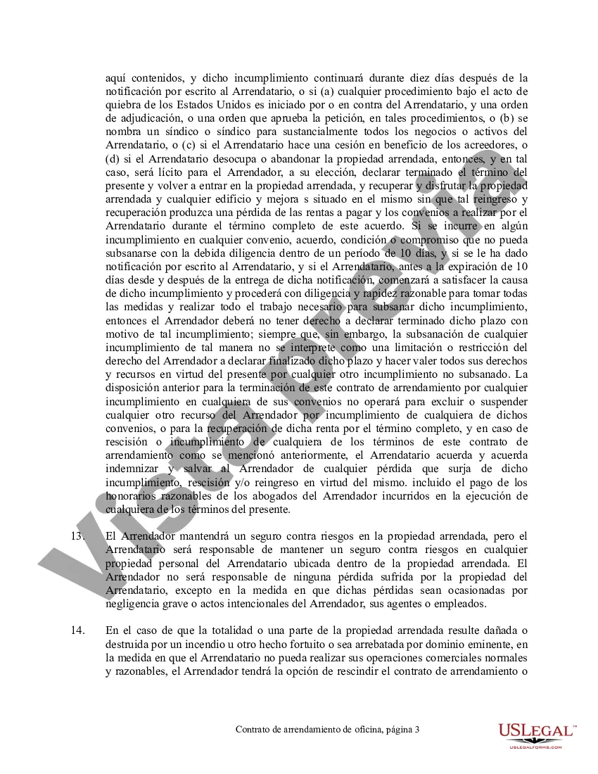 Preview Contrato de arrendamiento de oficina