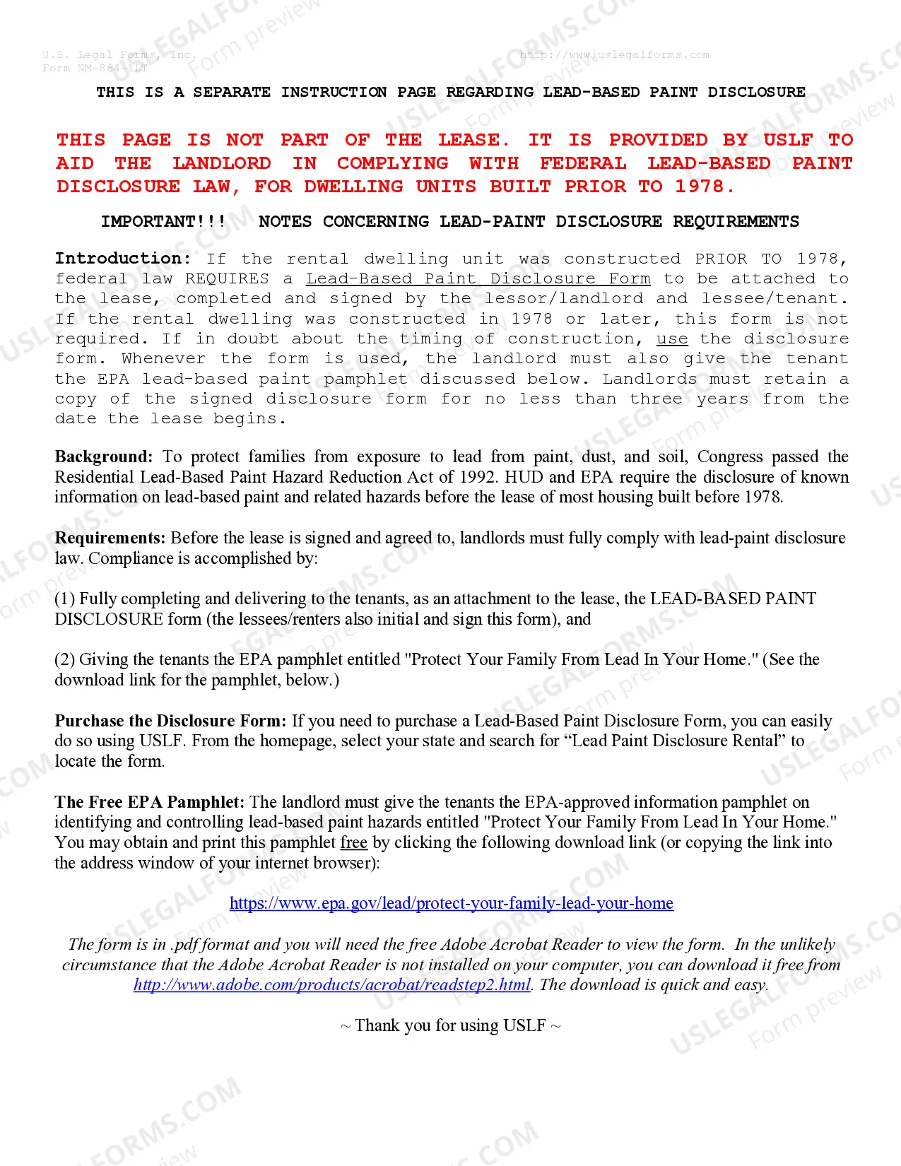 Preview Residential Lease or Rental Agreement for Month to Month