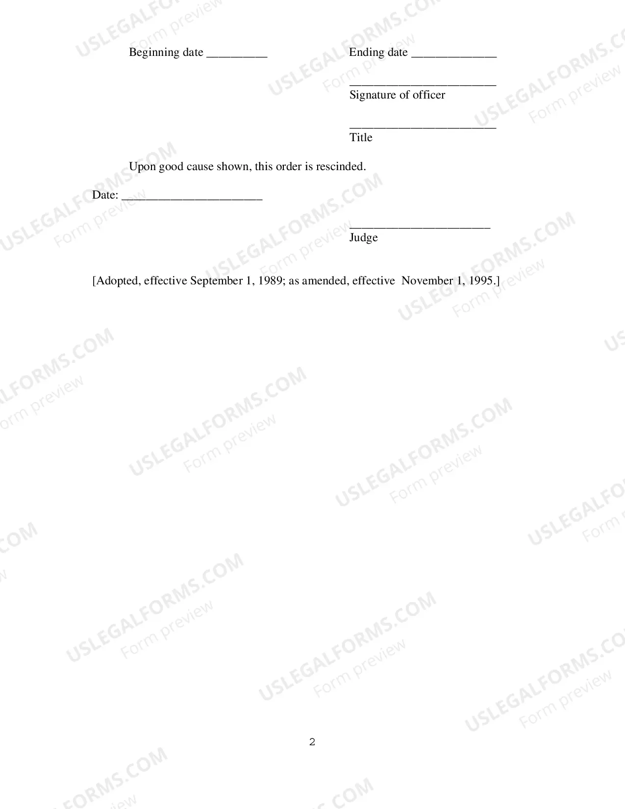 Preview Vehicle Immobilization Order