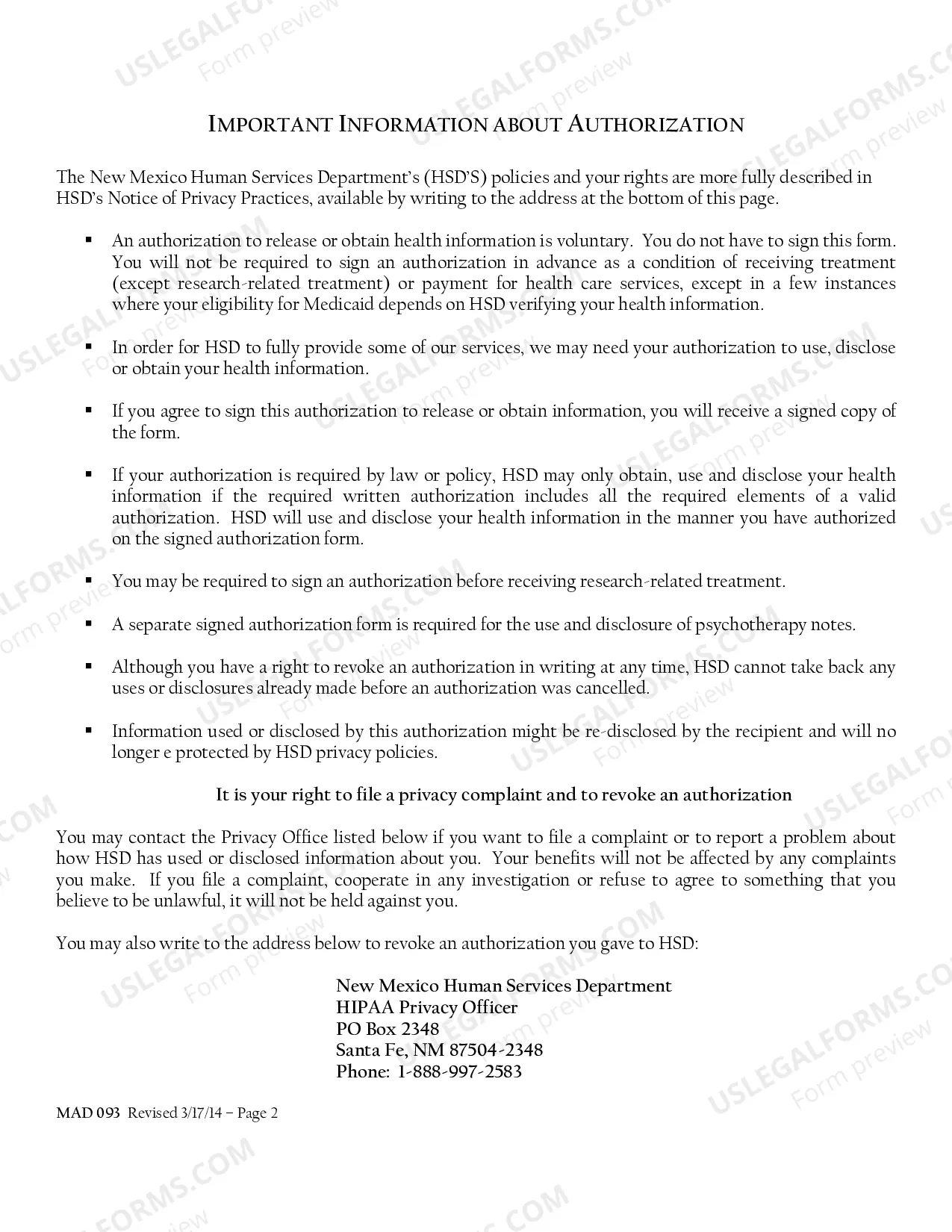 Preview HIPPA - Authorization to Disclose Protected Health Information