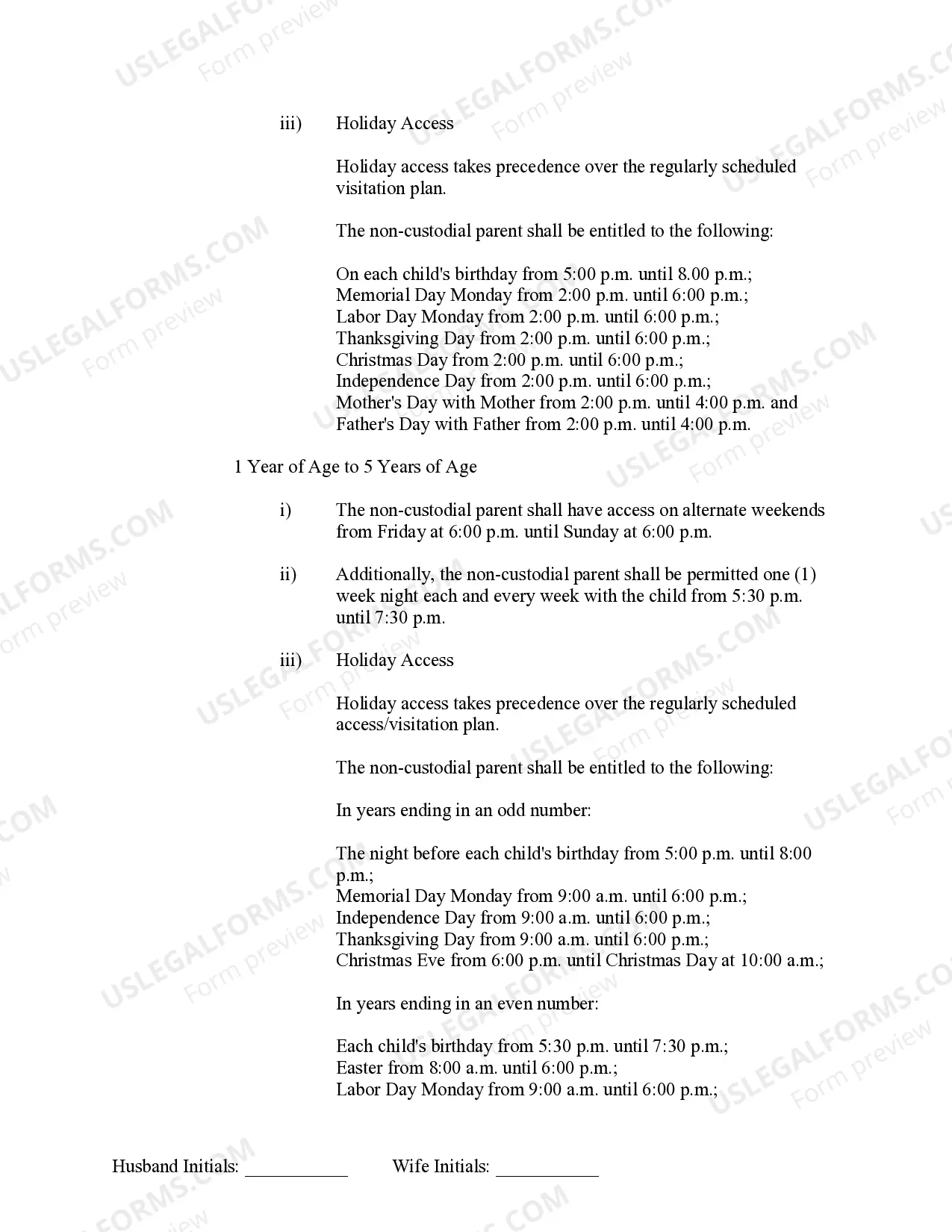 Preview Marital Domestic Separation and Property Settlement Agreement Minor Children no Joint Property or Debts effective Immediately