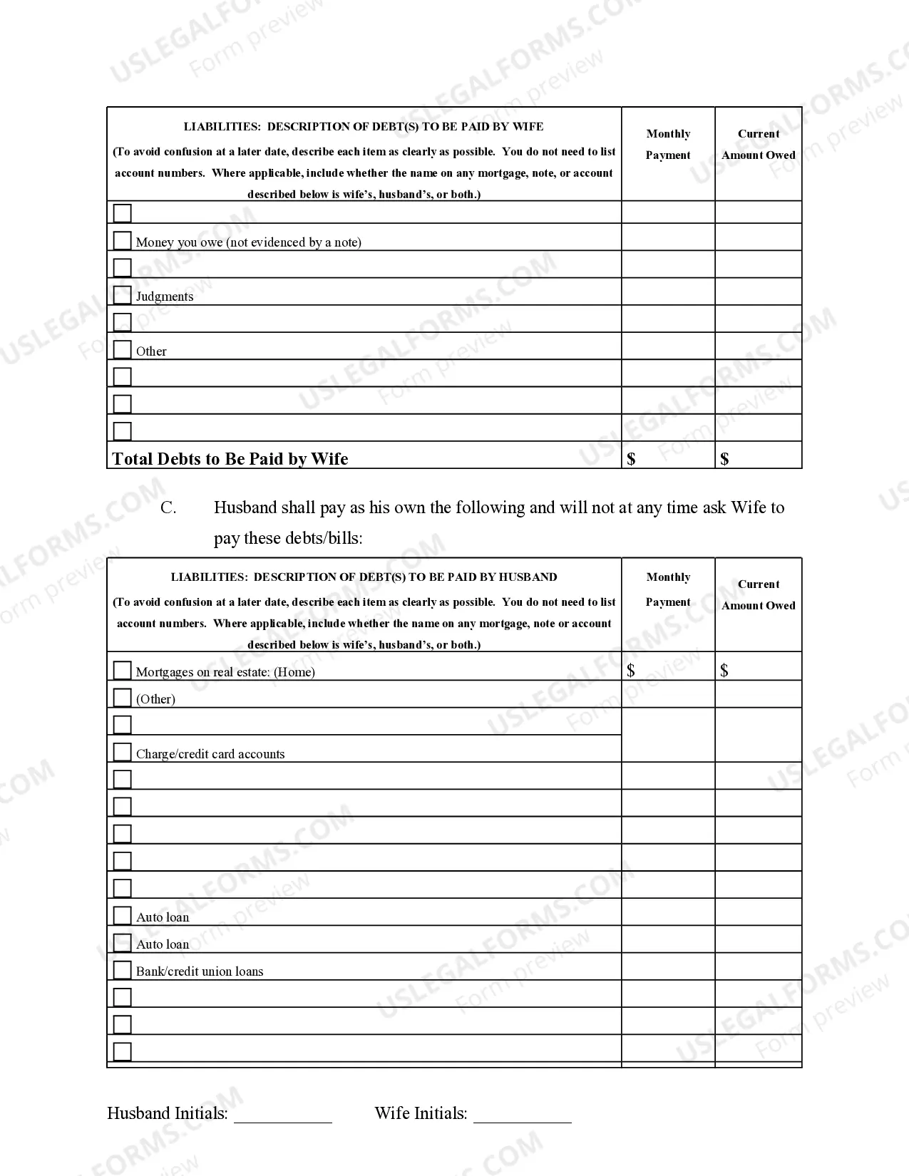 Preview Marital Domestic Separation and Property Settlement Agreement Adult Children Parties May have Joint Property or Debts where Divorce Action Filed