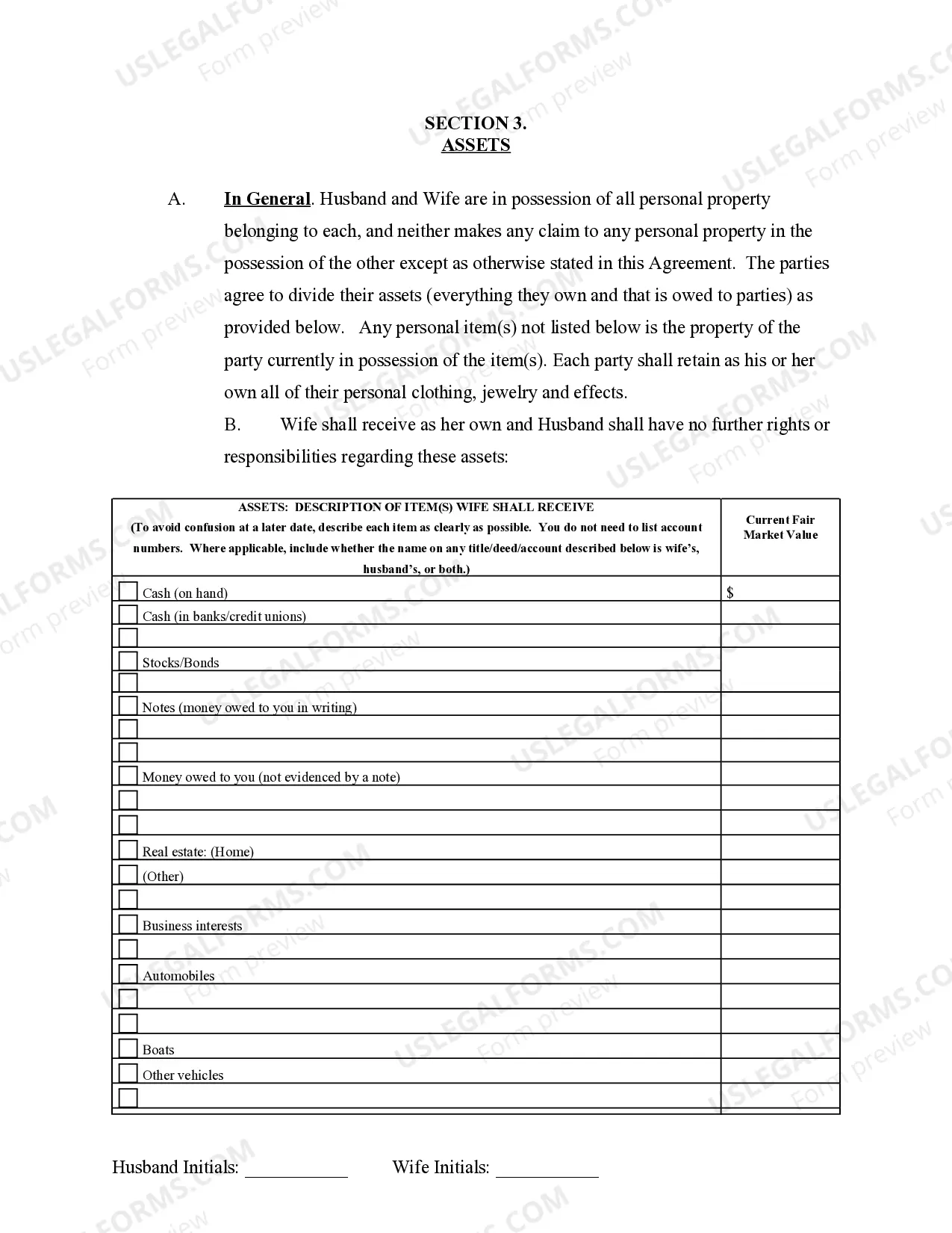 Preview Marital Domestic Separation and Property Settlement Agreement Adult Children Parties May have Joint Property or Debts where Divorce Action Filed